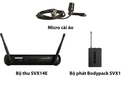 Micro cài áo SHURE SVX14E/CVL