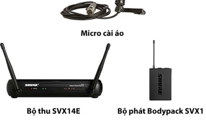 Micro cài áo SHURE SVX14E/CVL