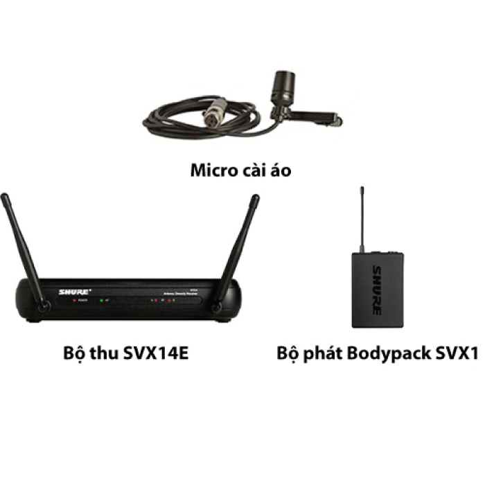 Micro cài áo SHURE SVX14E/CVL